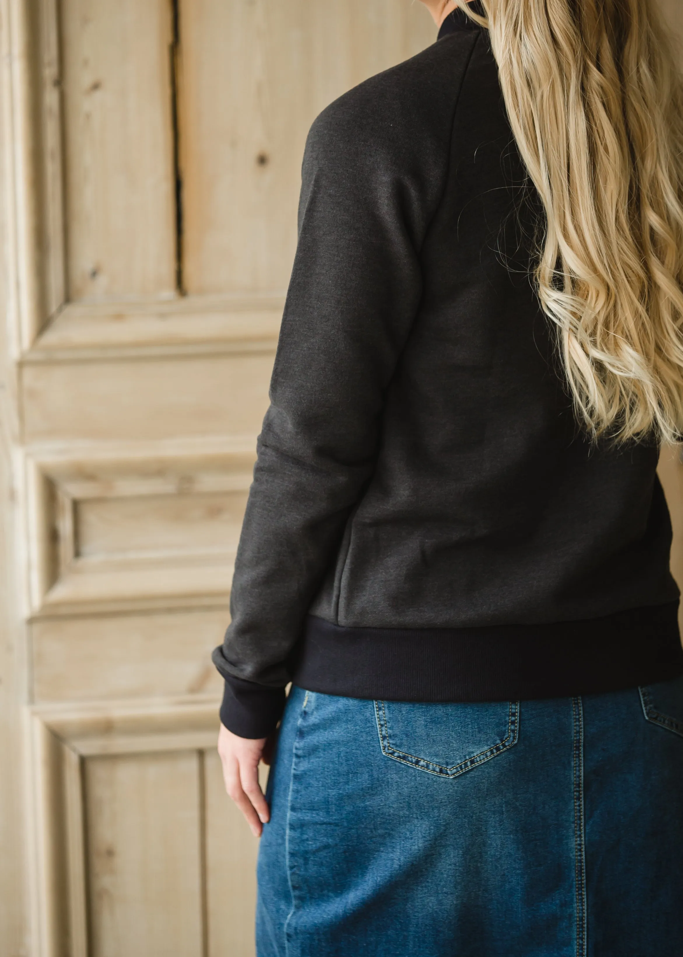 Sota' Black Knit Bomber Jacket - FINAL SALE