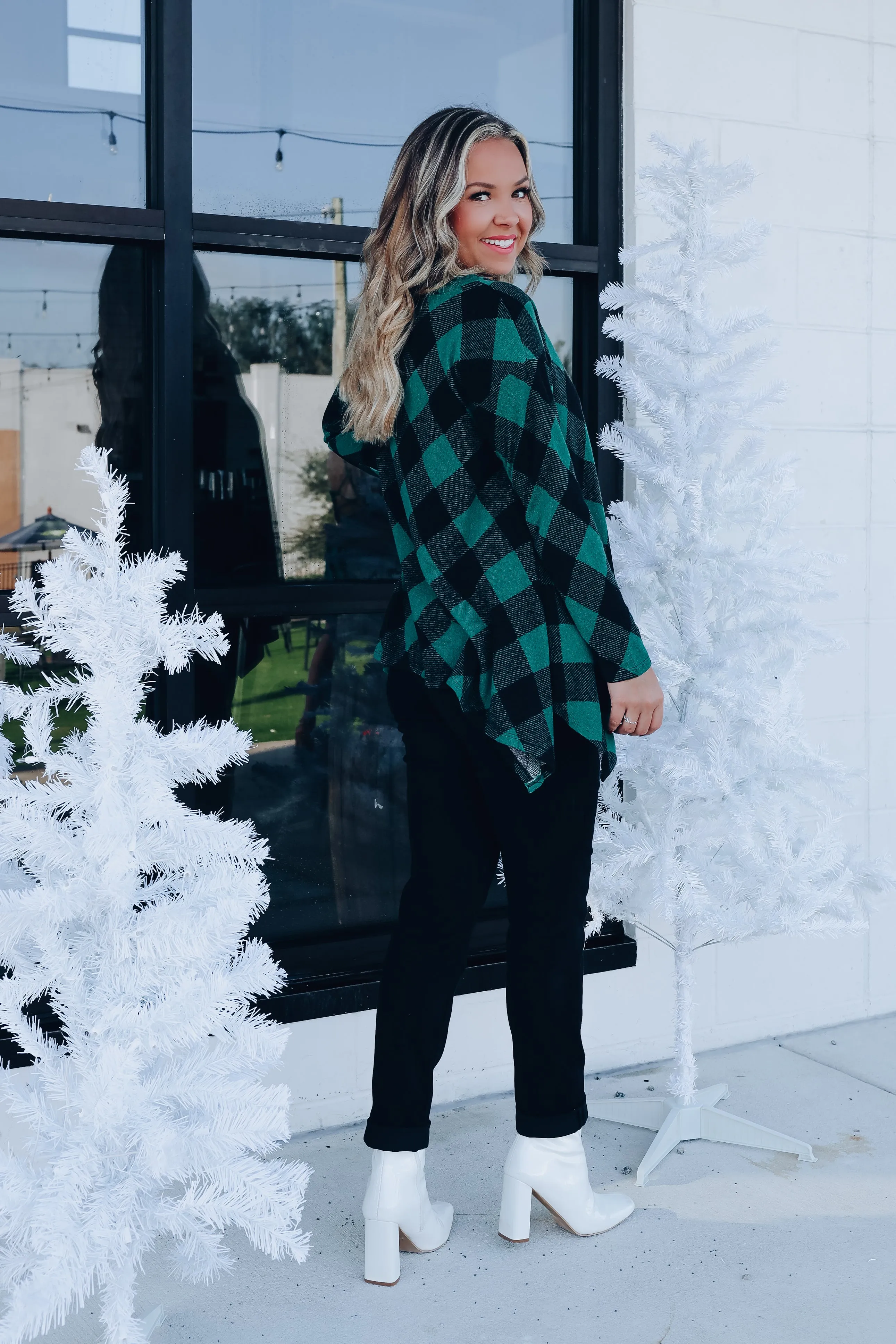Stella Buffalo Plaid Swing Tunic - Green