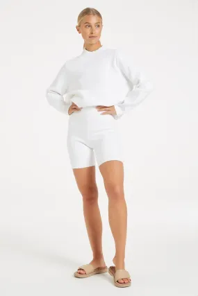 STILLNESS KNIT SHORT - WHITE