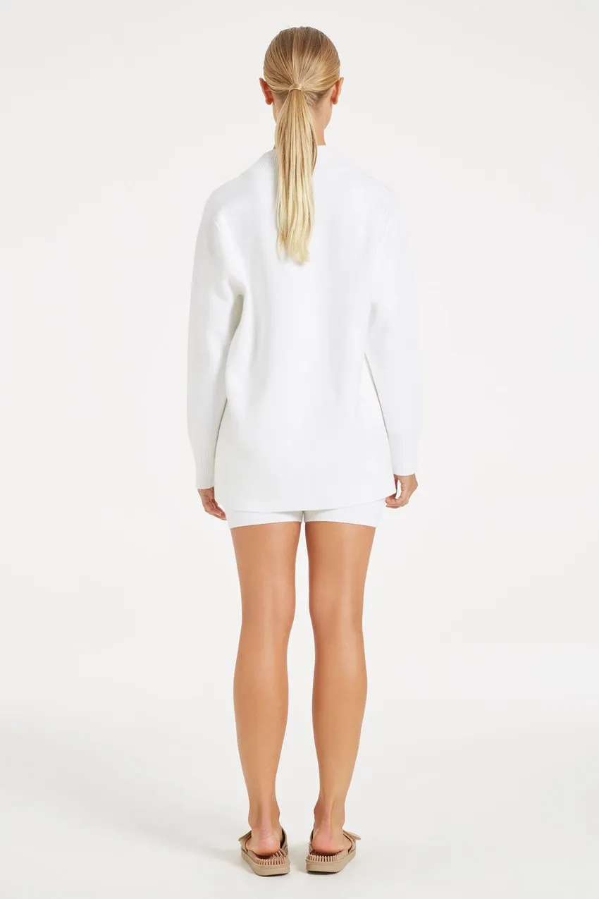 STILLNESS KNIT SHORT - WHITE