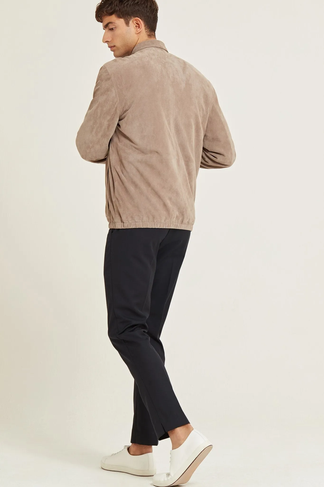 Suede Bomber Jacket