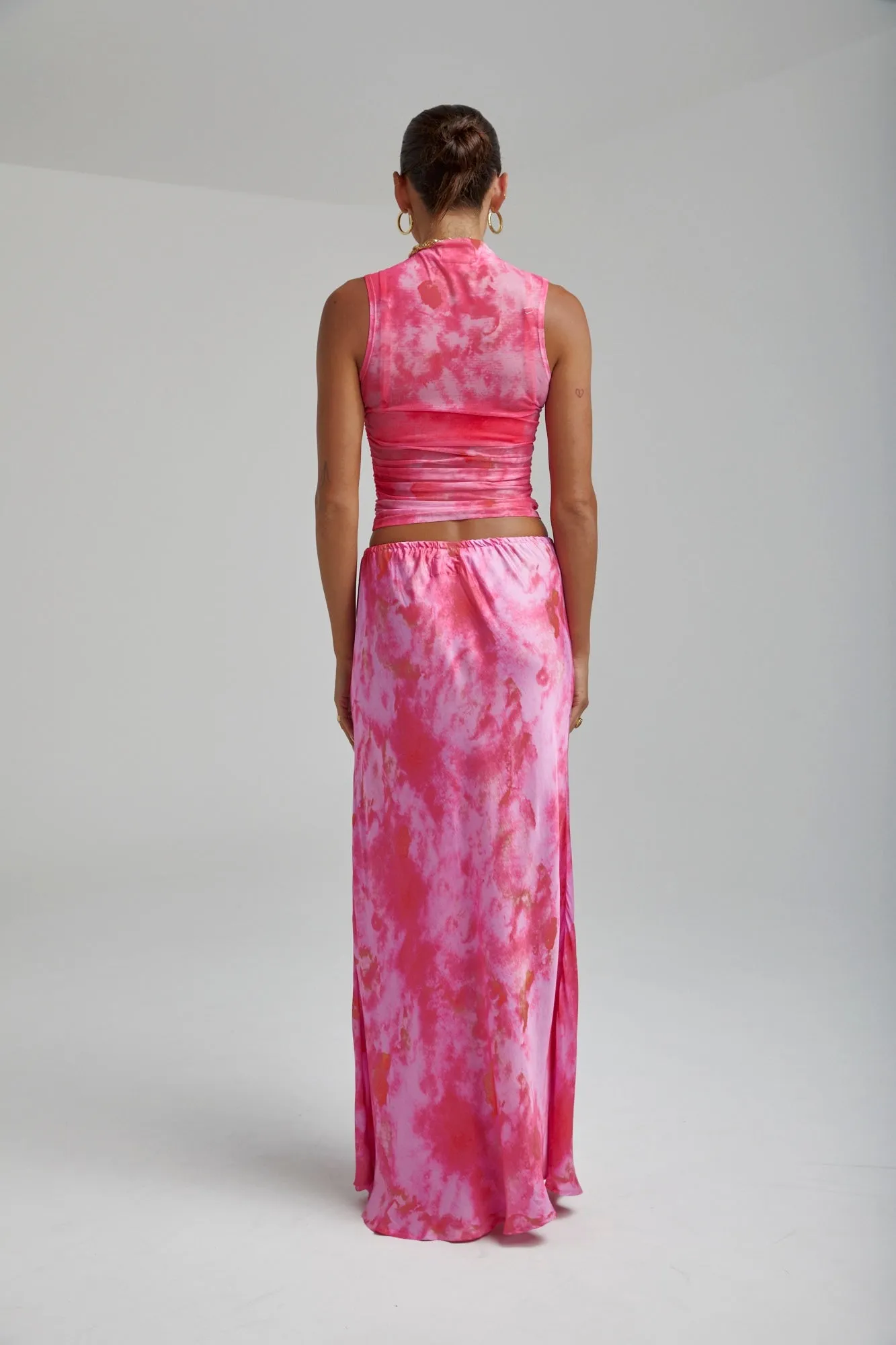 SUMMI SUMMI Womens Relaxed Maxi Skirt - Hibiscus