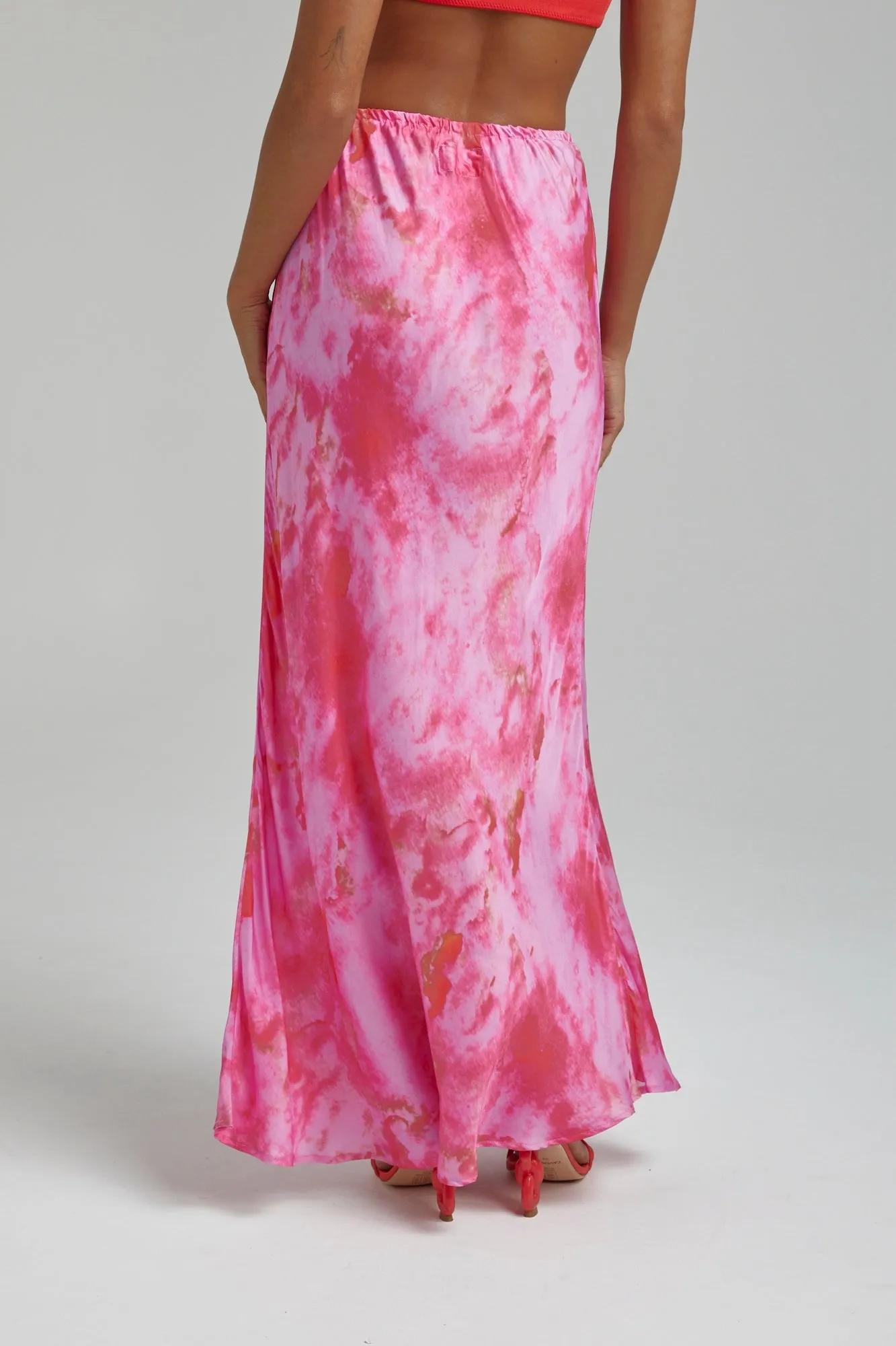 SUMMI SUMMI Womens Relaxed Maxi Skirt - Hibiscus