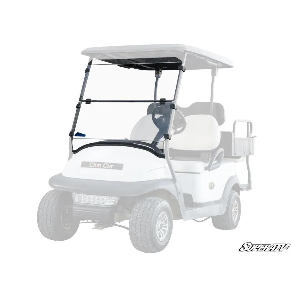 SuperATV Corsa Blue Club Car Precedent Flip Down Windshield