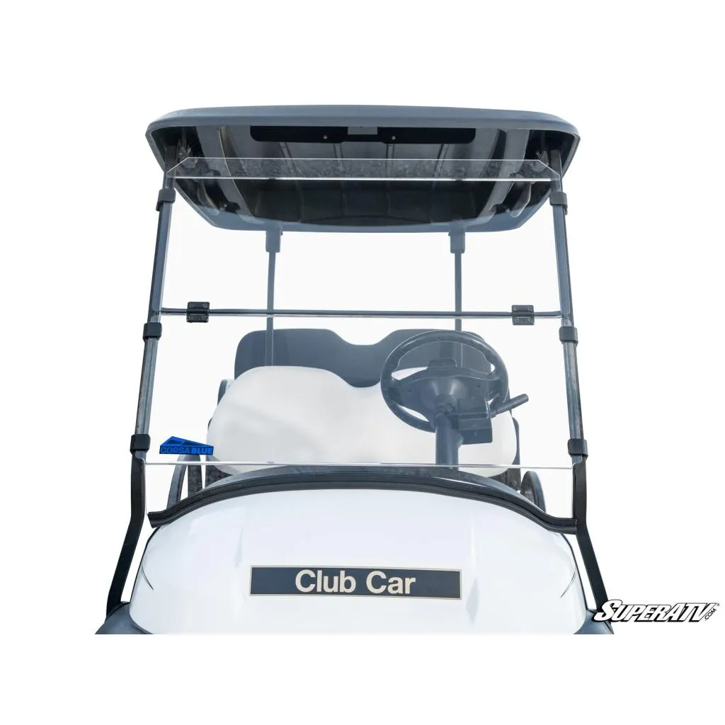 SuperATV Corsa Blue Club Car Precedent Flip Down Windshield