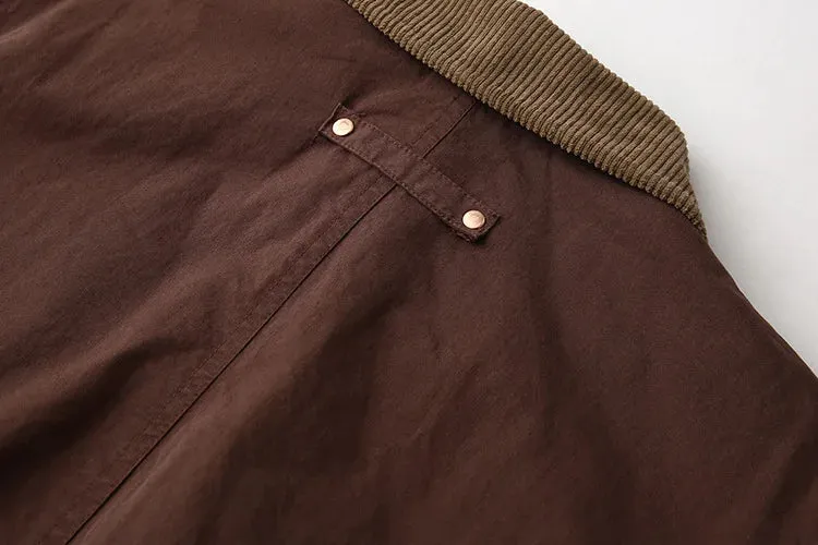 TAVIMART  -  Autumn New Solid Zipper Jacket Women Chic Button Up Turndown Collar Cropped Jacket Streetwear Vintage Long Sleeve Outerwear