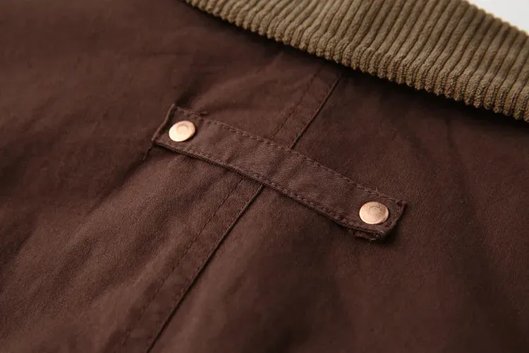 TAVIMART  -  Autumn New Solid Zipper Jacket Women Chic Button Up Turndown Collar Cropped Jacket Streetwear Vintage Long Sleeve Outerwear