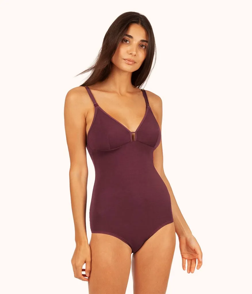 The All-Day Nursing Bodysuit: Plum