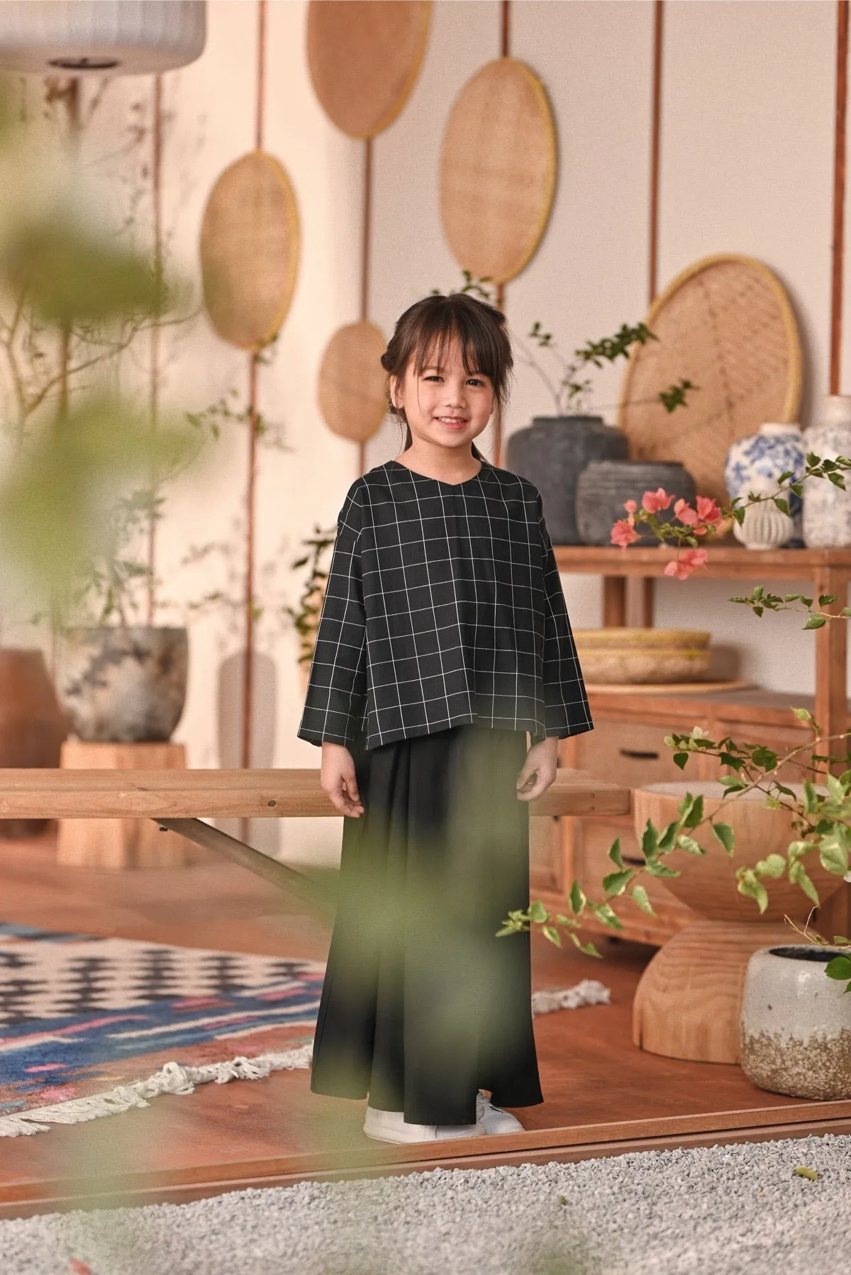 The Heiwa A-Line Skirt - Black