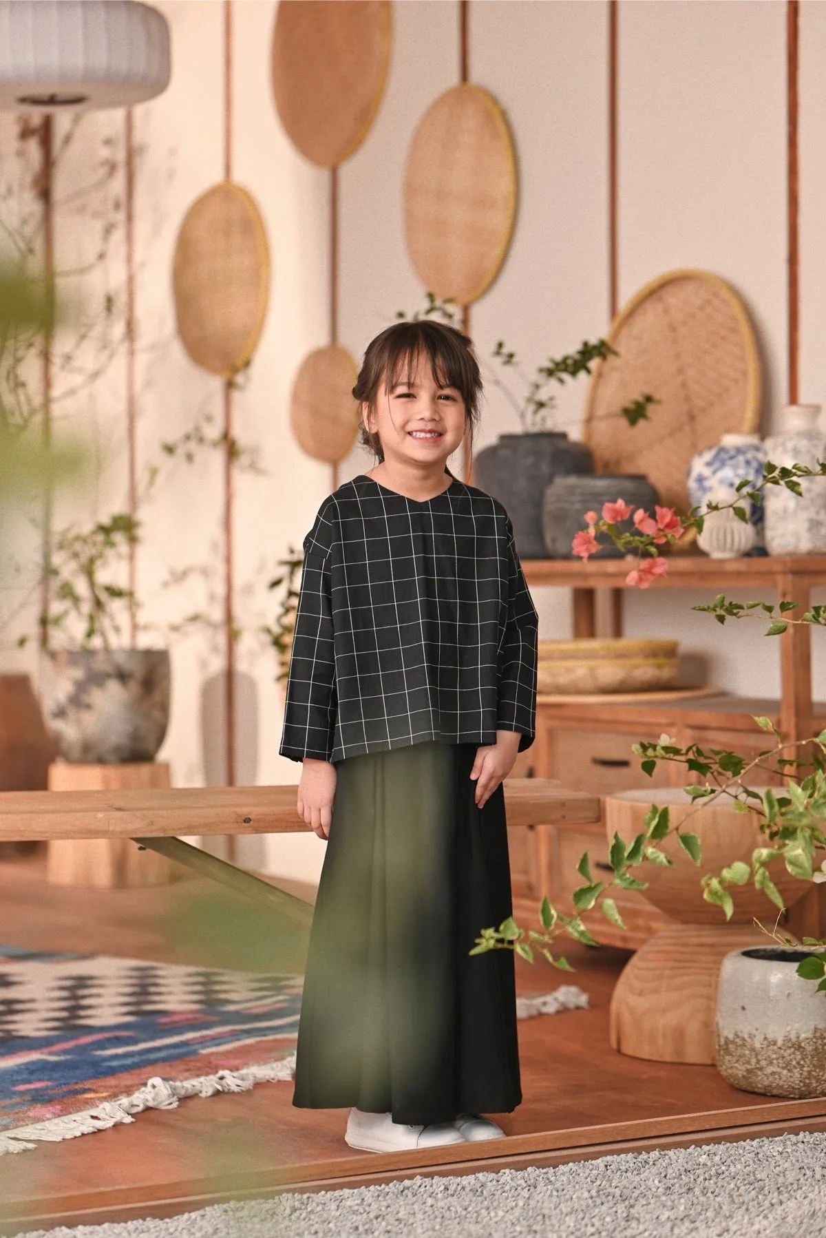 The Heiwa A-Line Skirt - Black