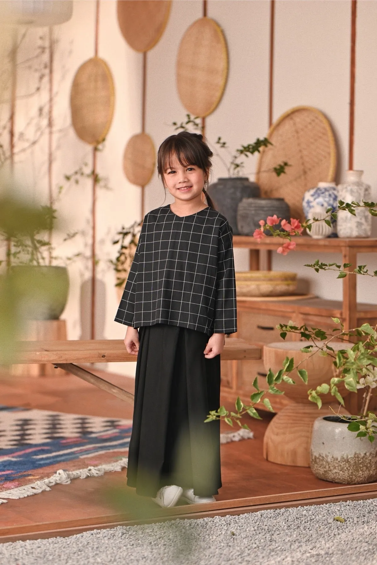 The Heiwa A-Line Skirt - Black