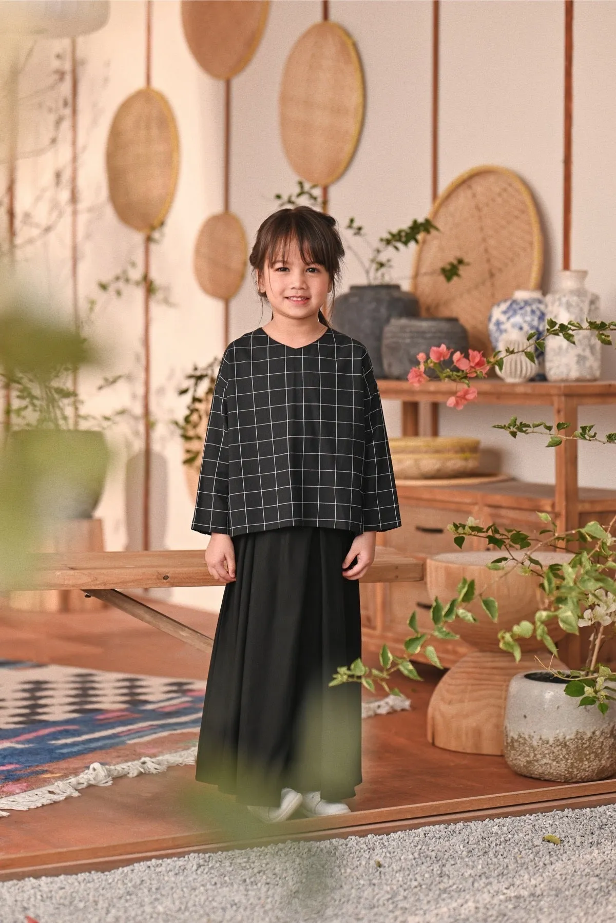 The Heiwa A-Line Skirt - Black