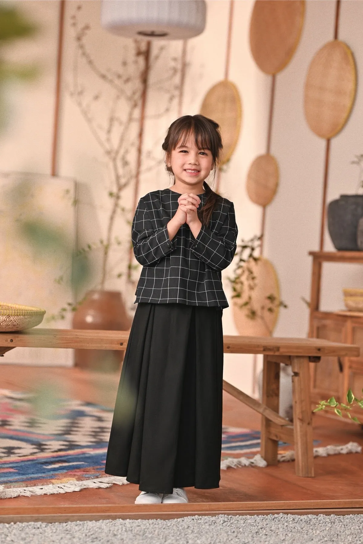 The Heiwa A-Line Skirt - Black