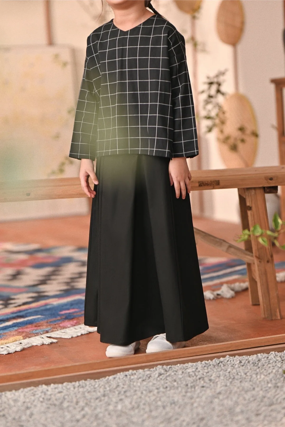 The Heiwa A-Line Skirt - Black
