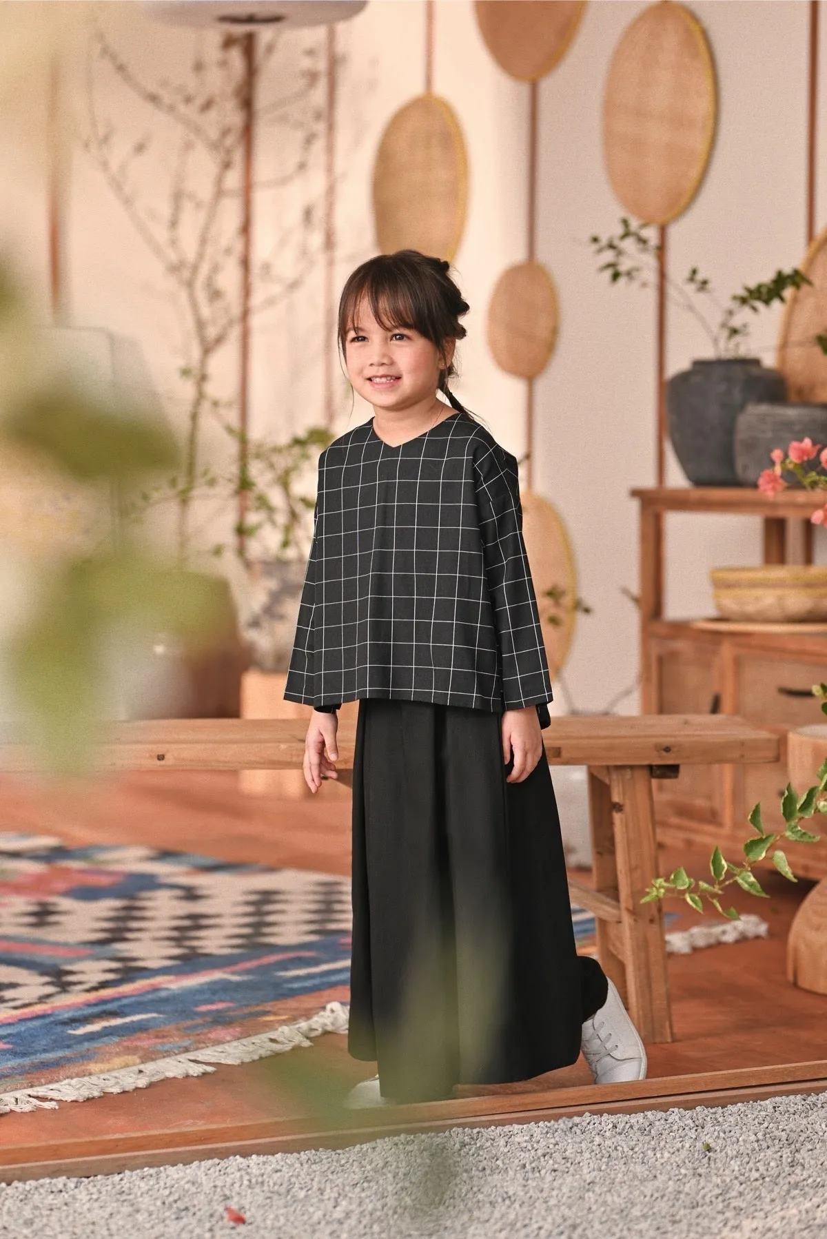 The Heiwa A-Line Skirt - Black