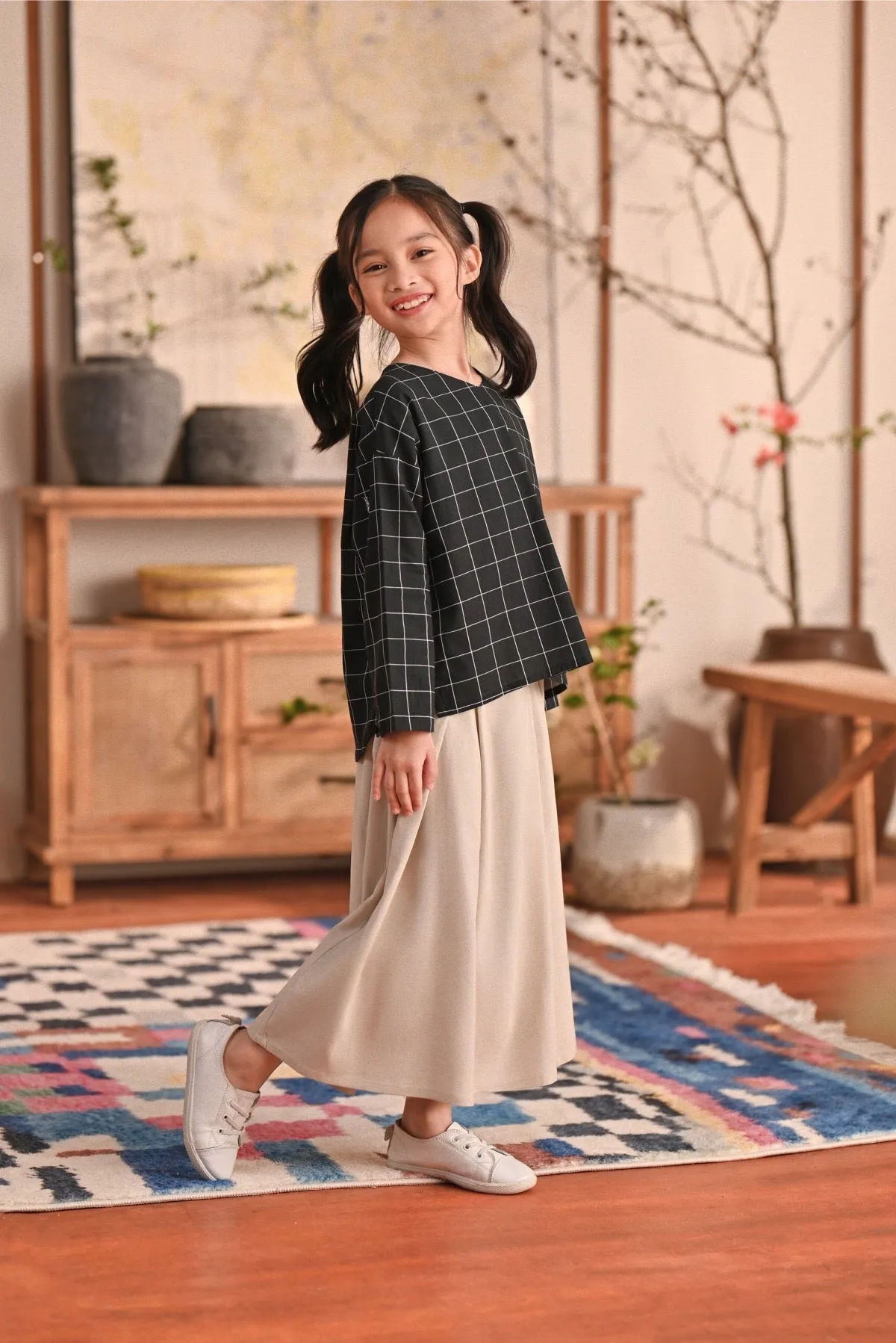 The Heiwa A-Line Skirt - Champagne