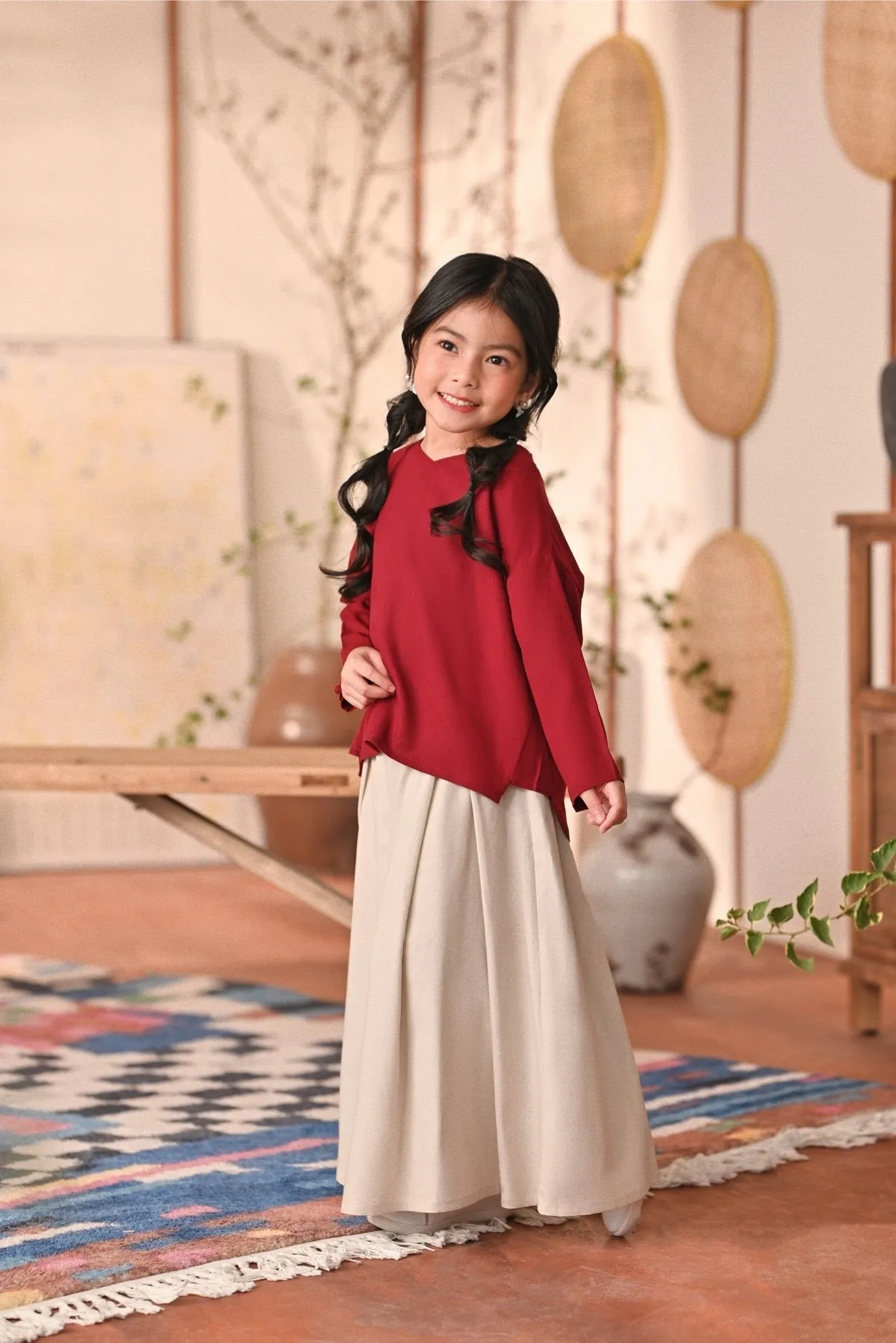 The Heiwa A-Line Skirt - Champagne