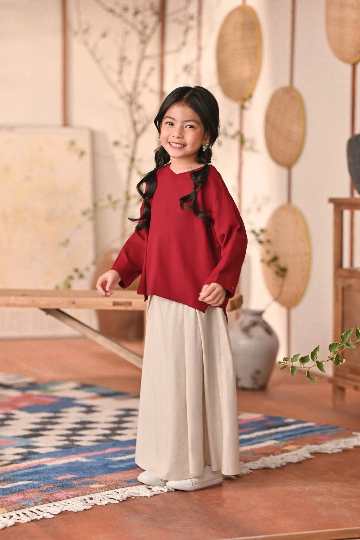 The Heiwa A-Line Skirt - Champagne