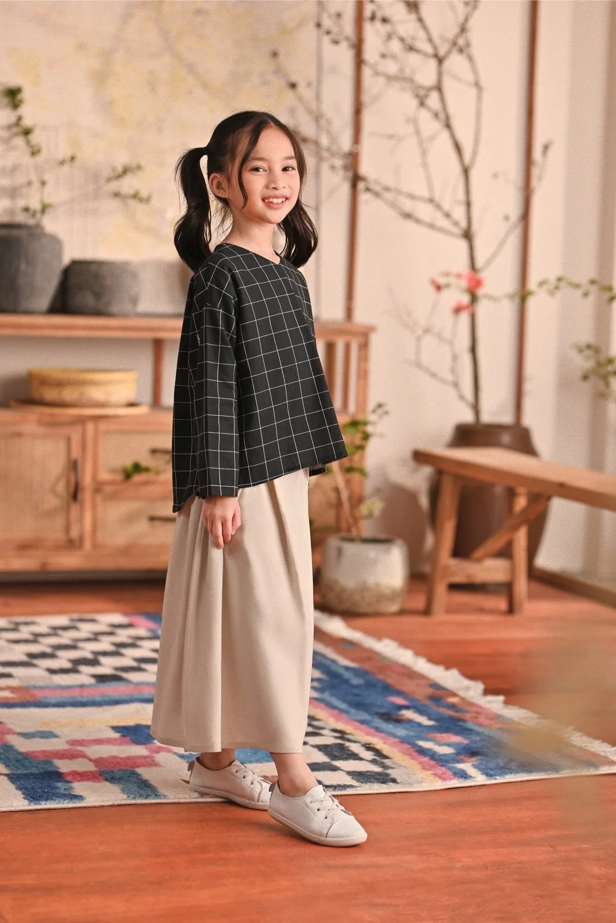 The Heiwa A-Line Skirt - Champagne