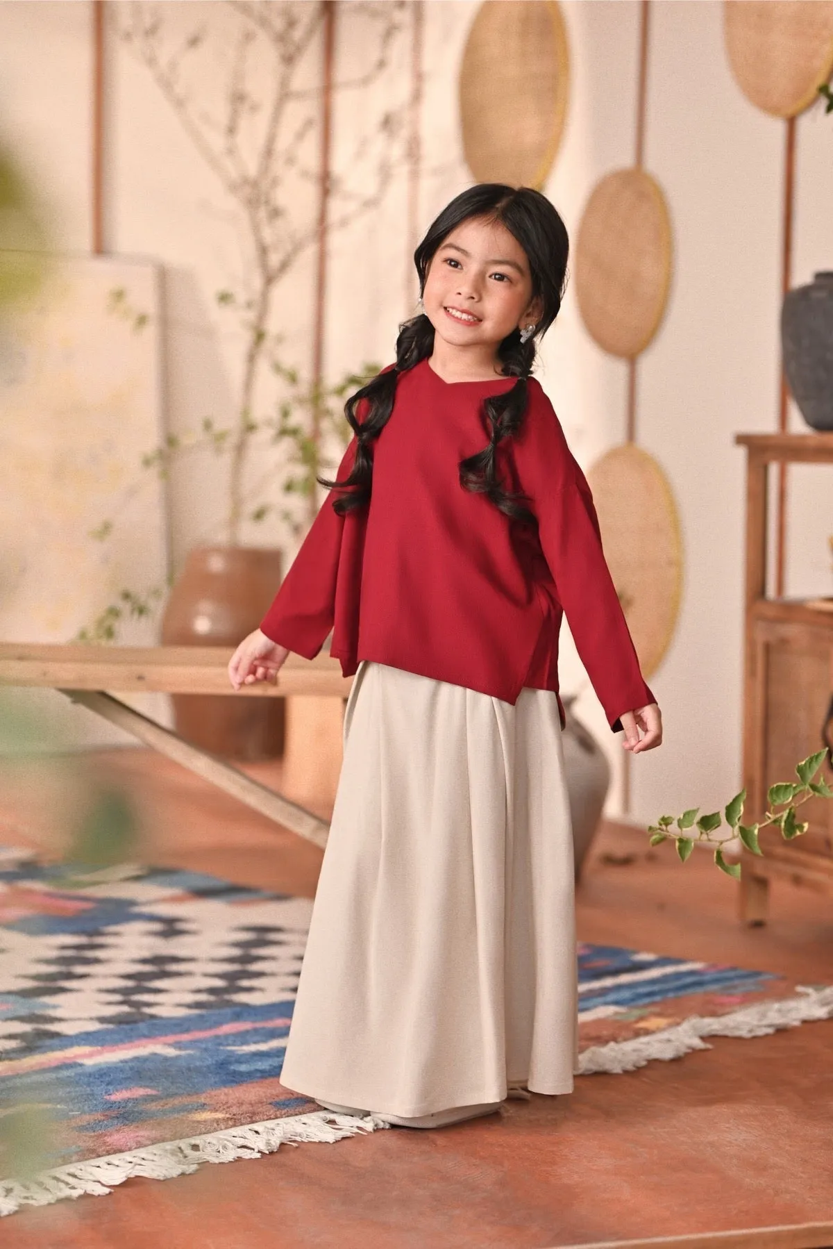 The Heiwa A-Line Skirt - Champagne