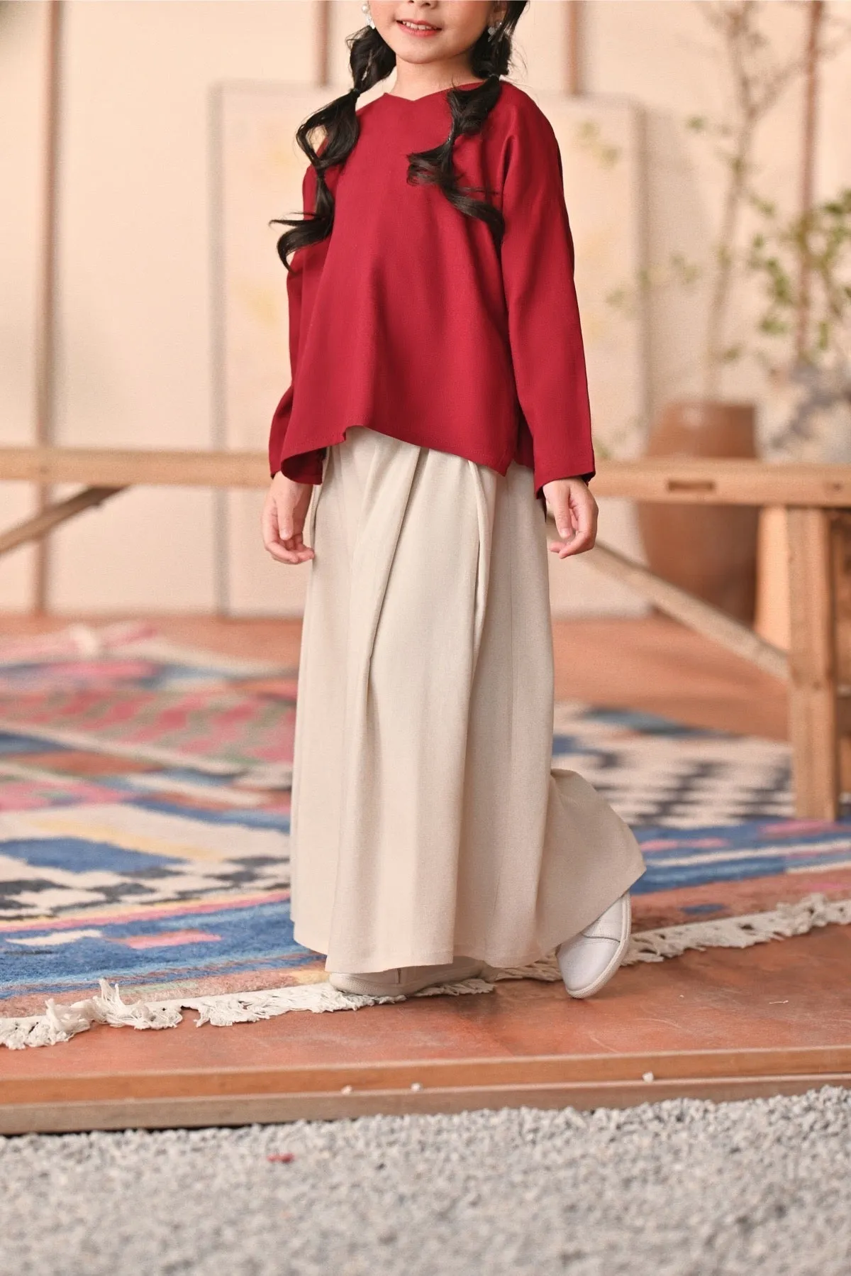 The Heiwa A-Line Skirt - Champagne