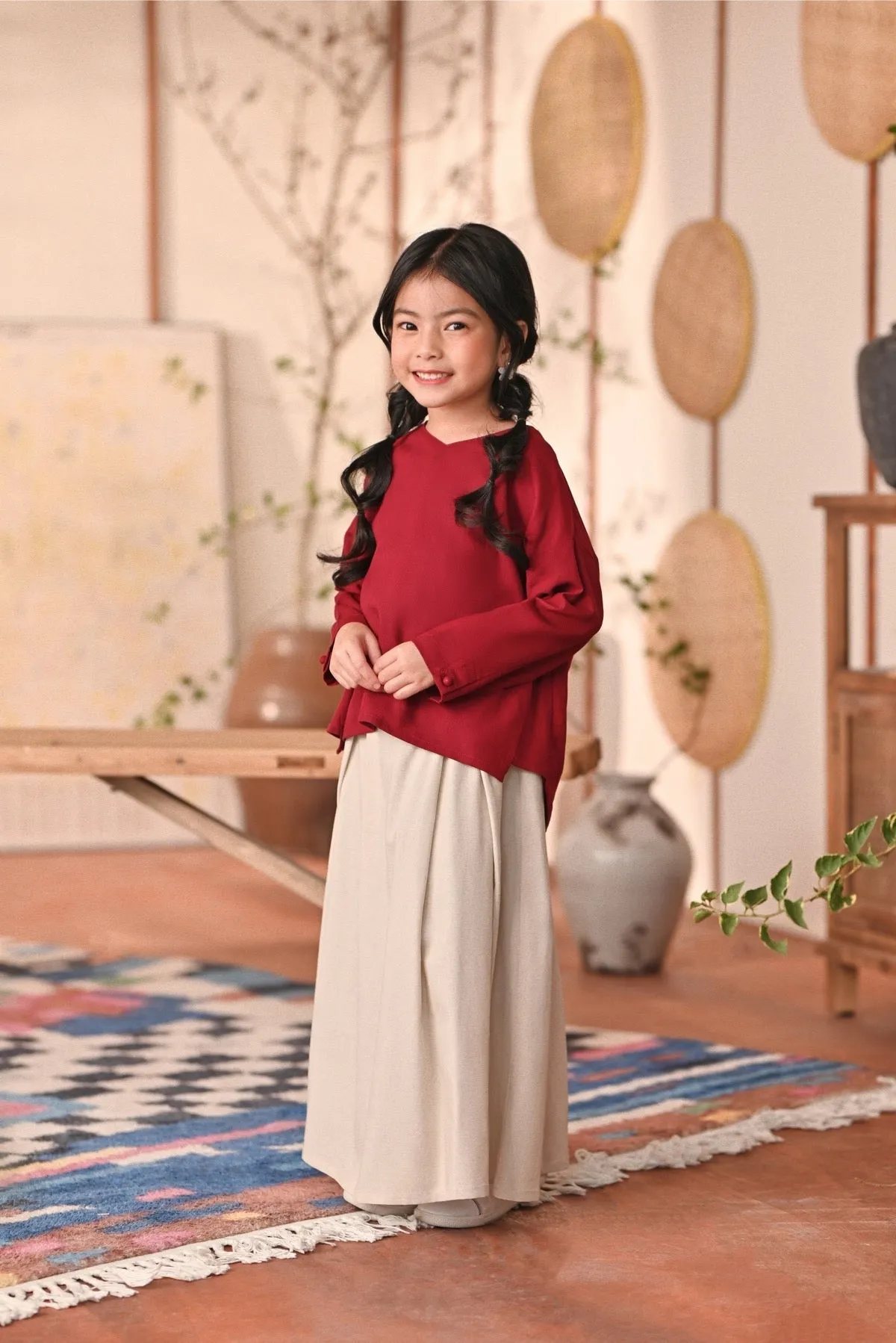 The Heiwa A-Line Skirt - Champagne