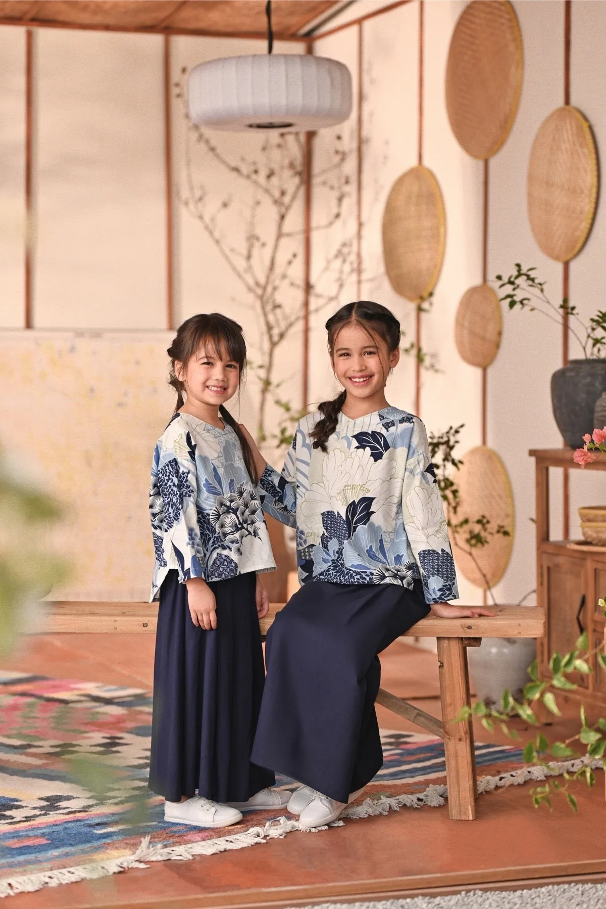 The Heiwa A-Line Skirt - Navy Blue