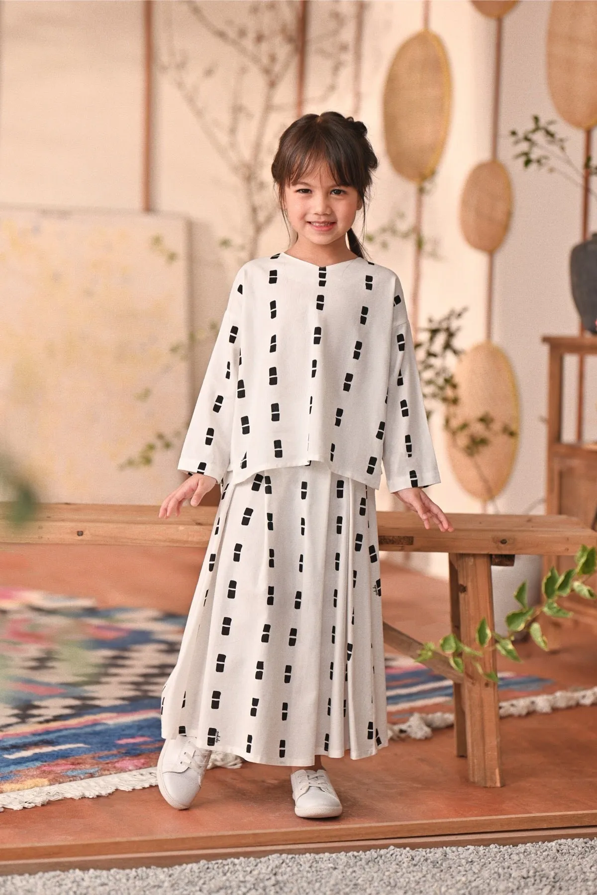 The Heiwa A-Line Skirt - Sora