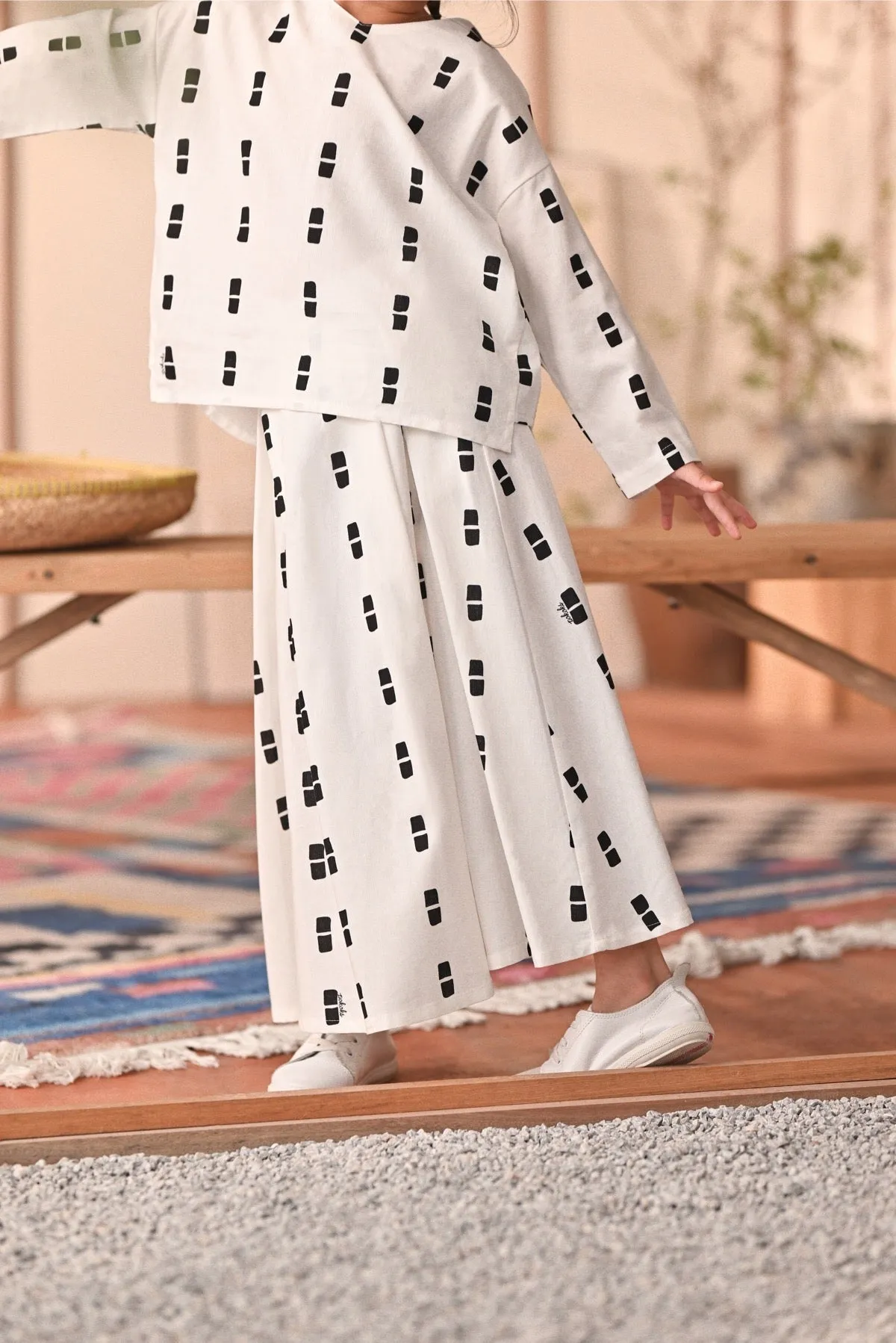 The Heiwa A-Line Skirt - Sora