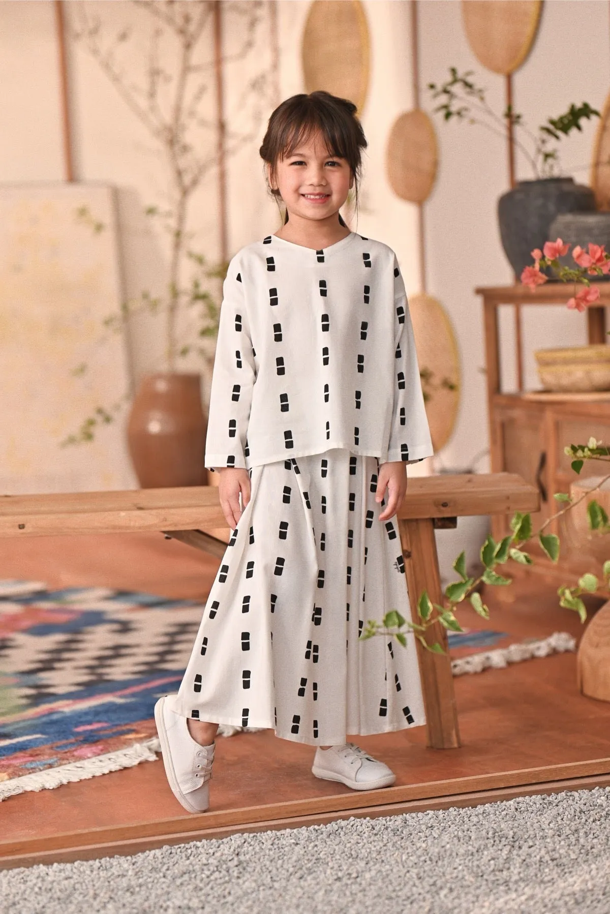 The Heiwa A-Line Skirt - Sora
