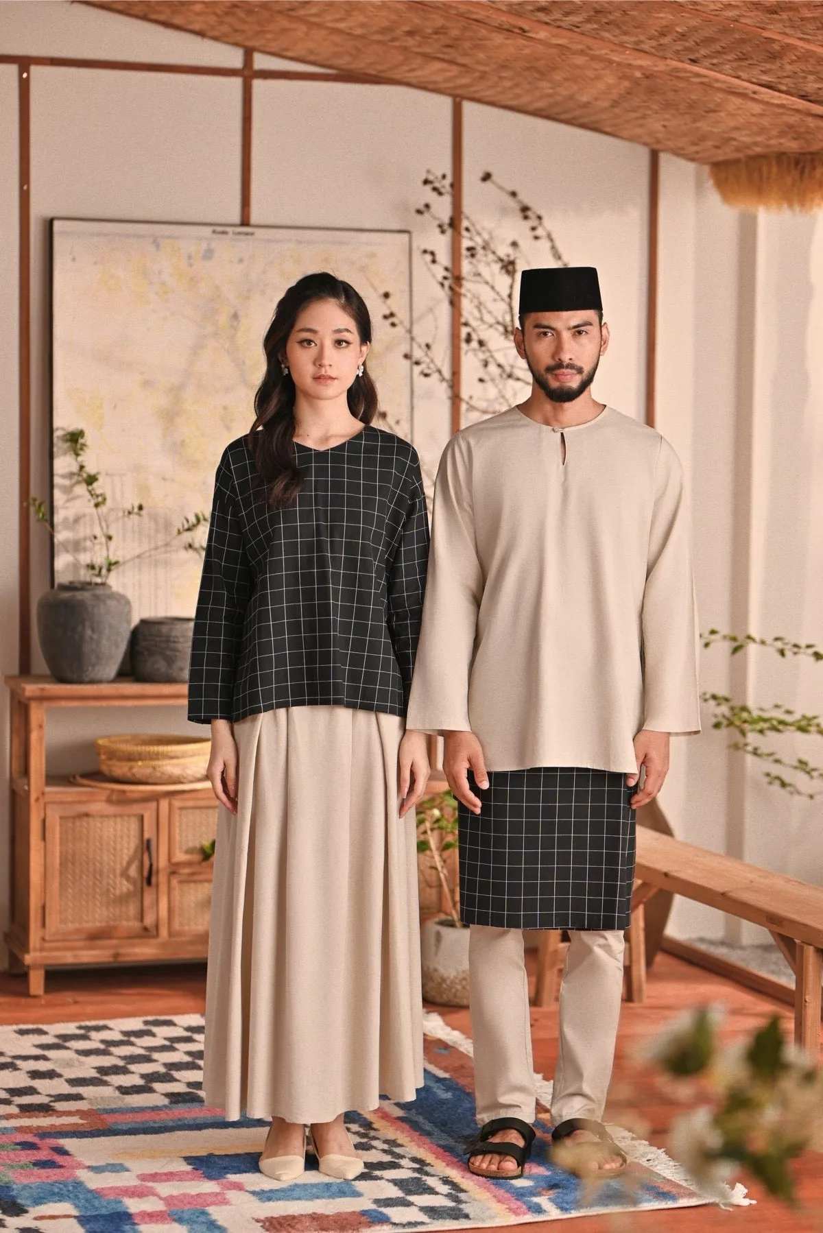 The Heiwa Women A-Line Skirt - Champagne