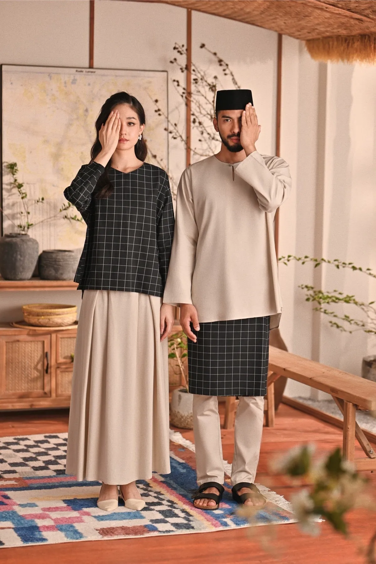 The Heiwa Women A-Line Skirt - Champagne