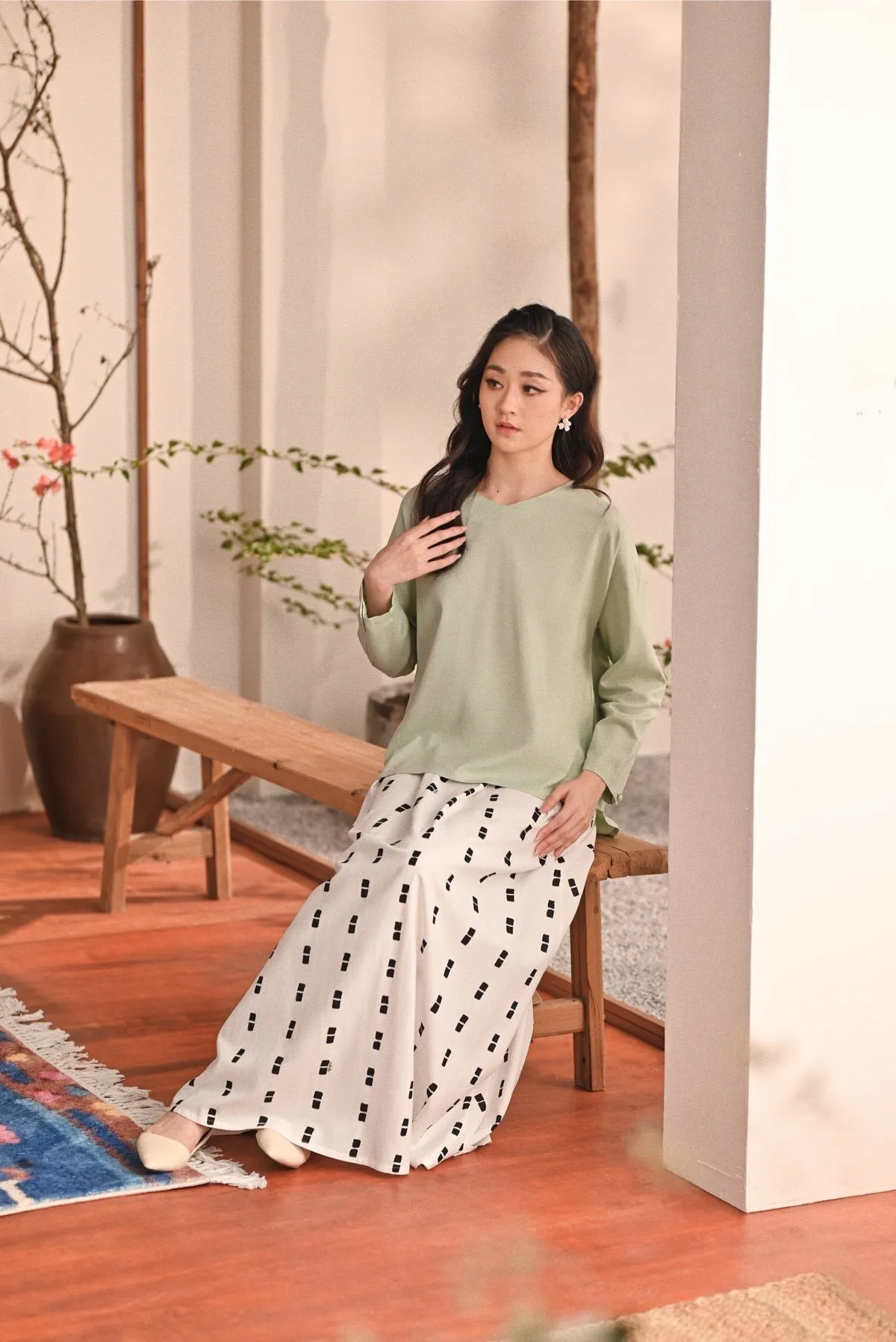 The Heiwa Women A-Line Skirt - Sora