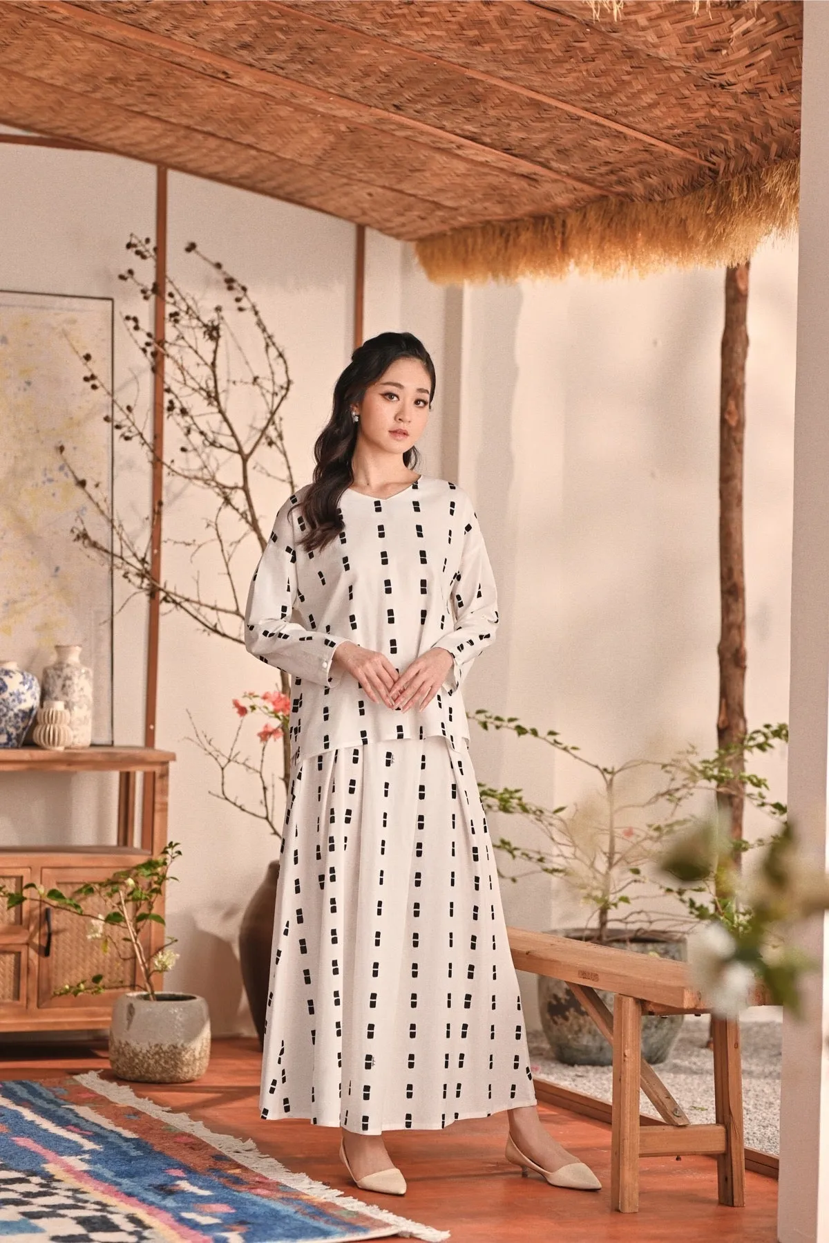 The Heiwa Women A-Line Skirt - Sora