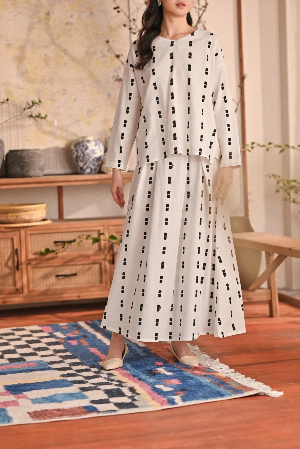 The Heiwa Women A-Line Skirt - Sora