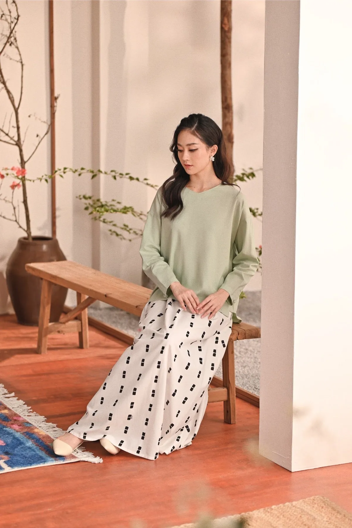 The Heiwa Women A-Line Skirt - Sora