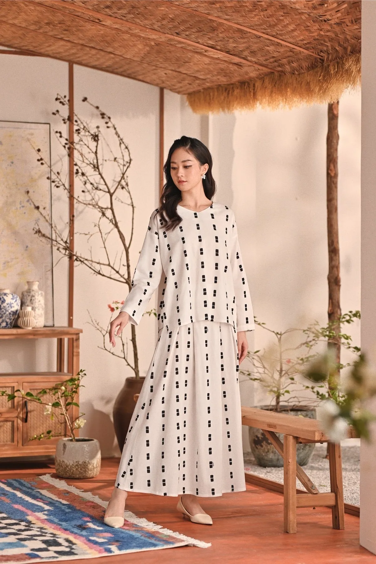 The Heiwa Women A-Line Skirt - Sora
