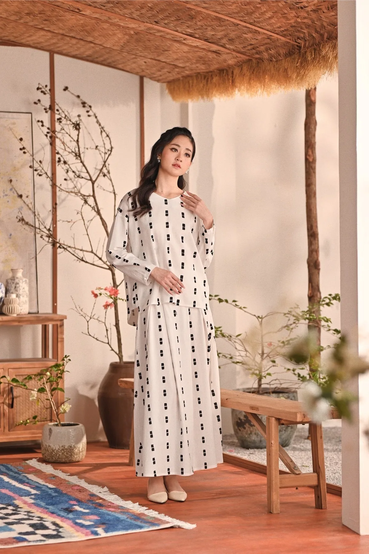 The Heiwa Women A-Line Skirt - Sora
