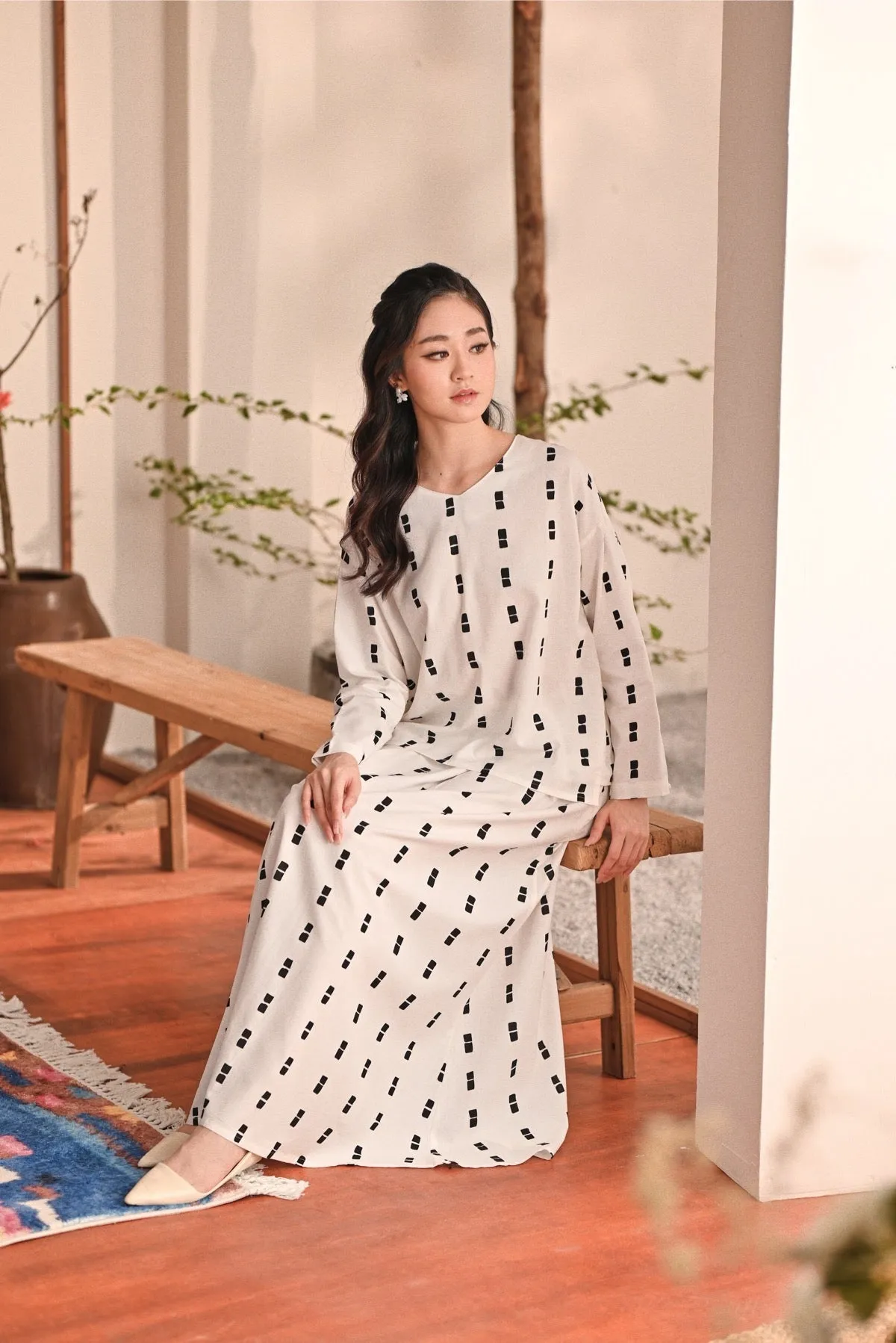 The Heiwa Women A-Line Skirt - Sora
