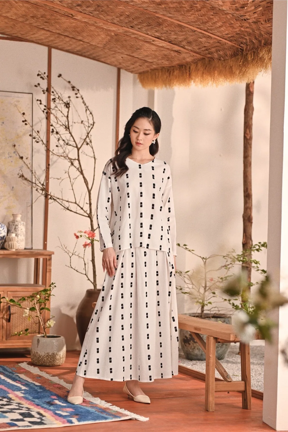 The Heiwa Women A-Line Skirt - Sora