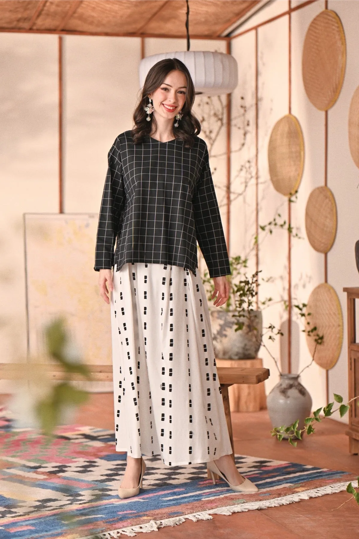The Heiwa Women A-Line Skirt - Sora