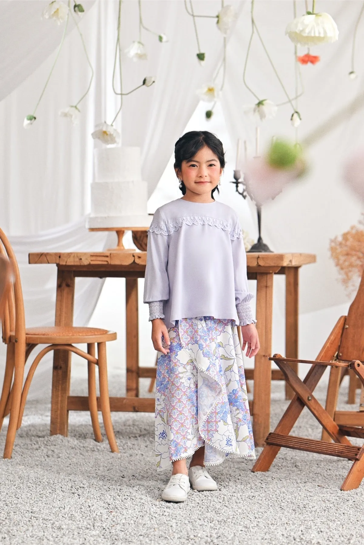 The Mimpian Ruffle Wide Skirt - Enchanted