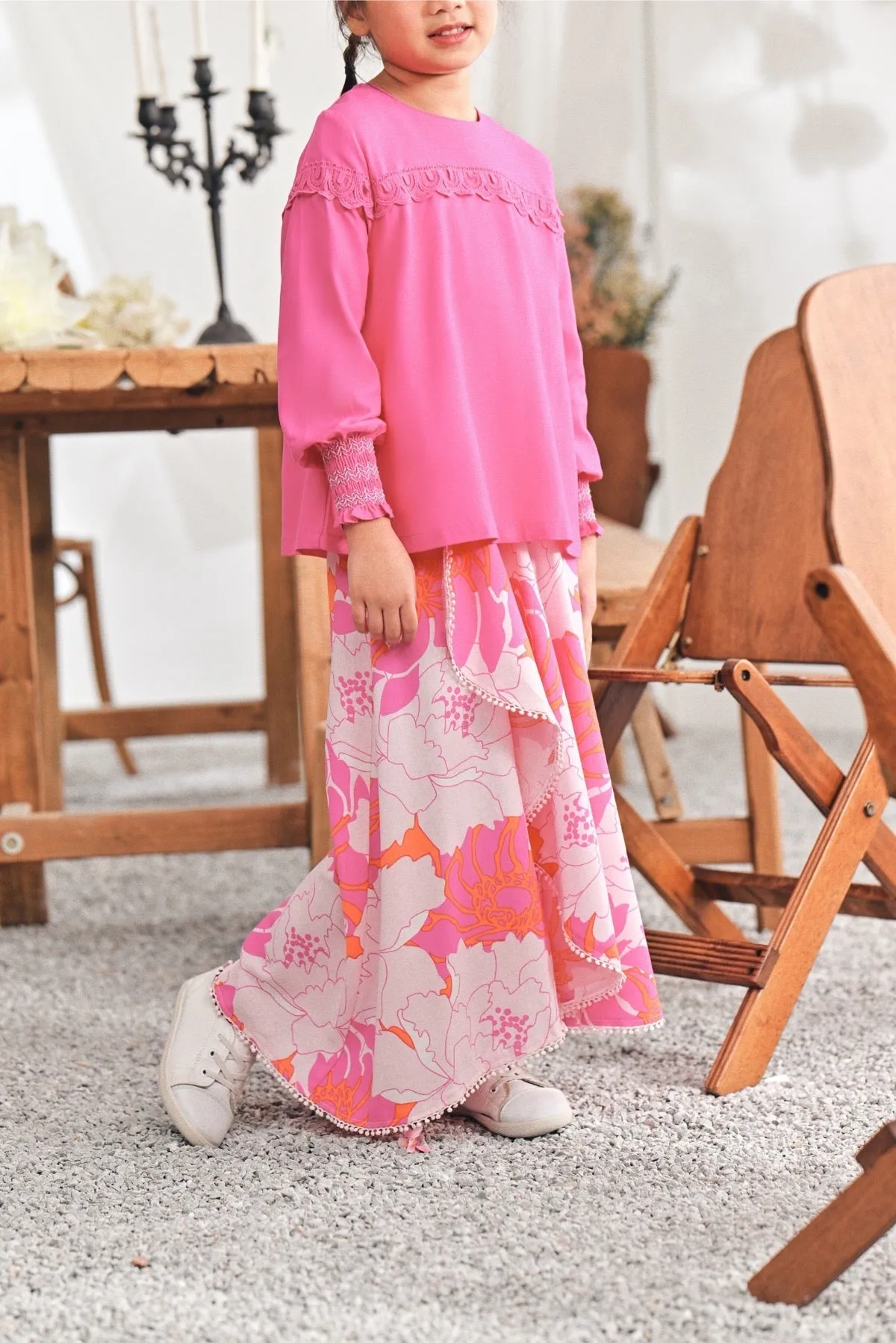 The Mimpian Ruffle Wide Skirt - Fantasy