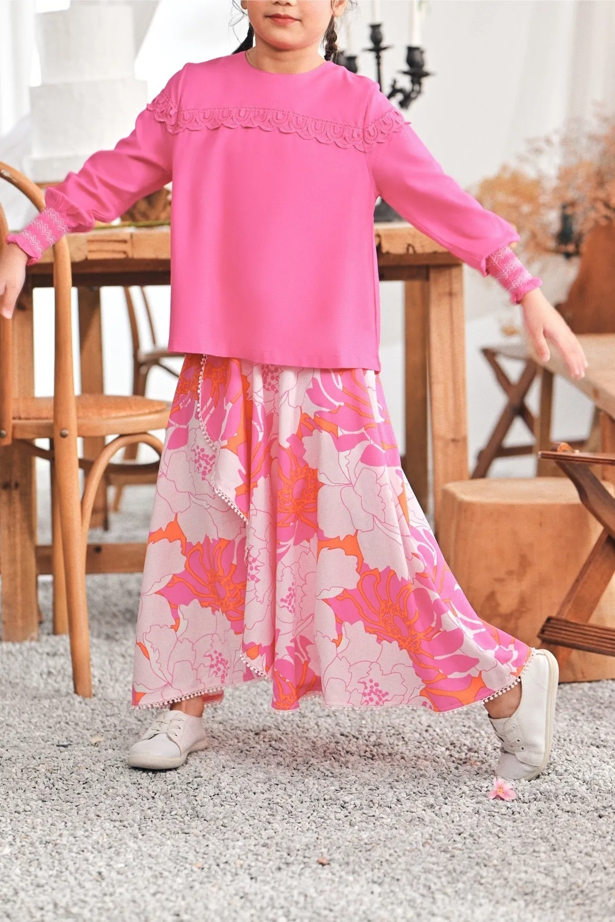 The Mimpian Ruffle Wide Skirt - Fantasy
