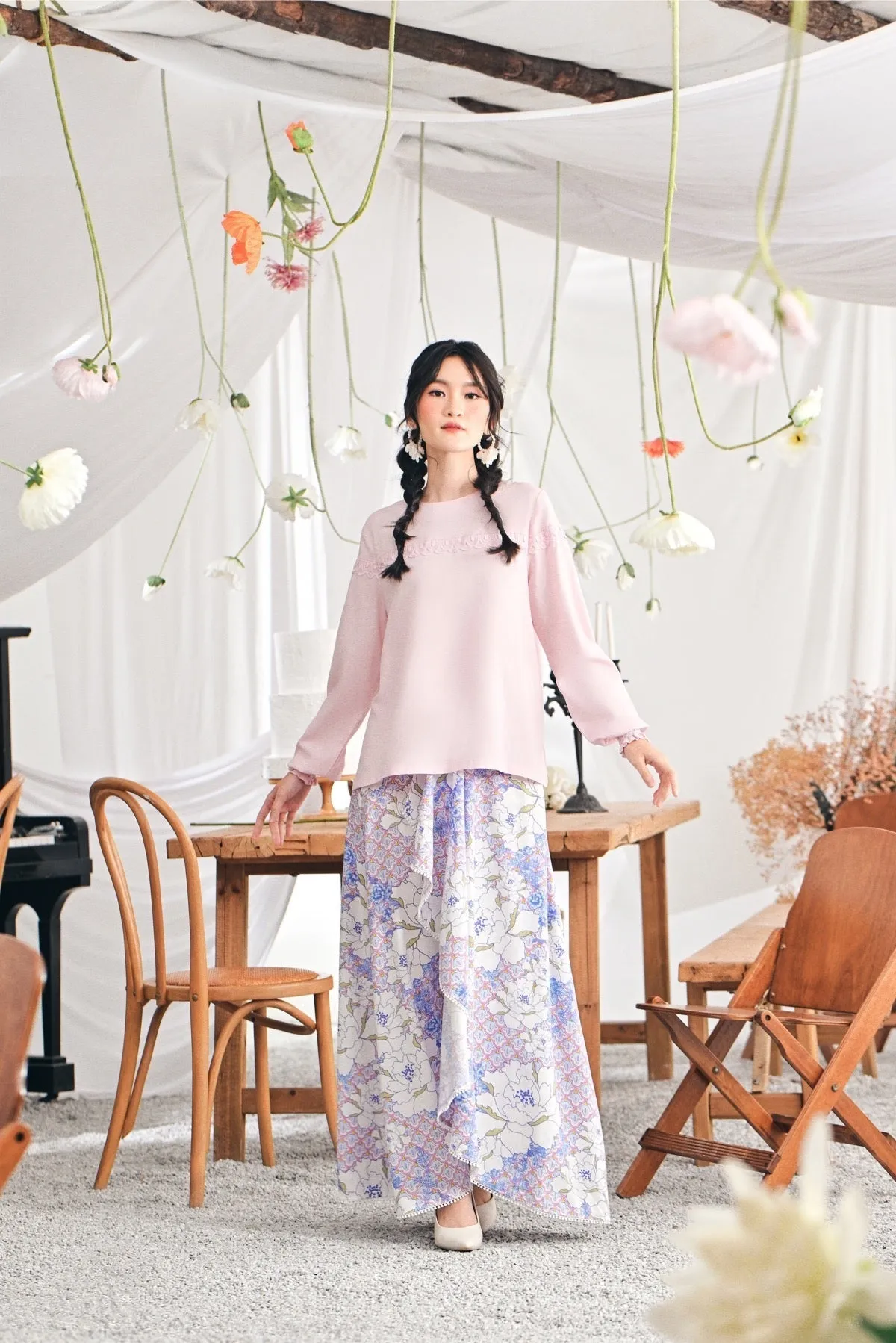 The Mimpian Women Ruffle Wide Skirt - Enchanted