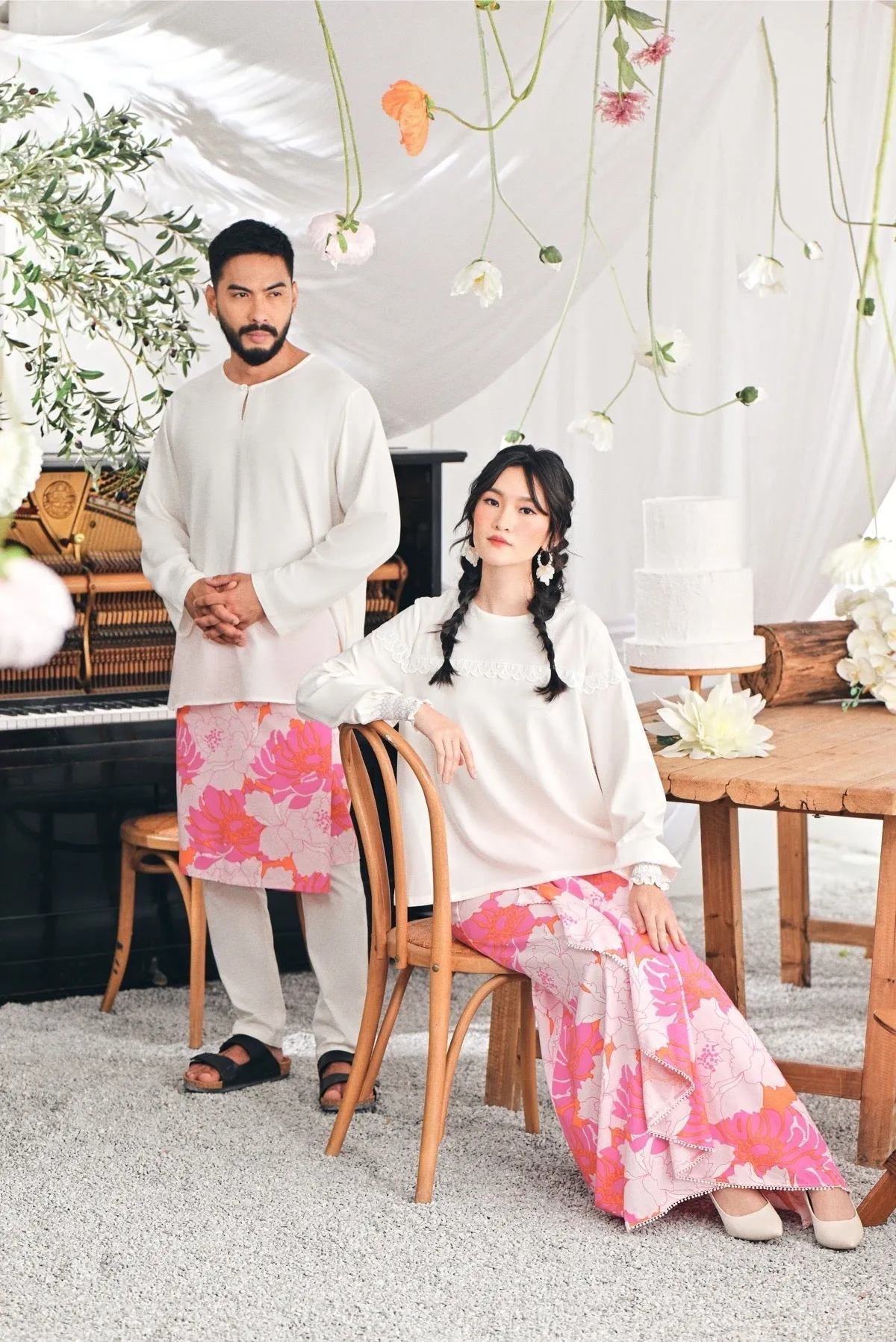 The Mimpian Women Ruffle Wide Skirt - Fantasy