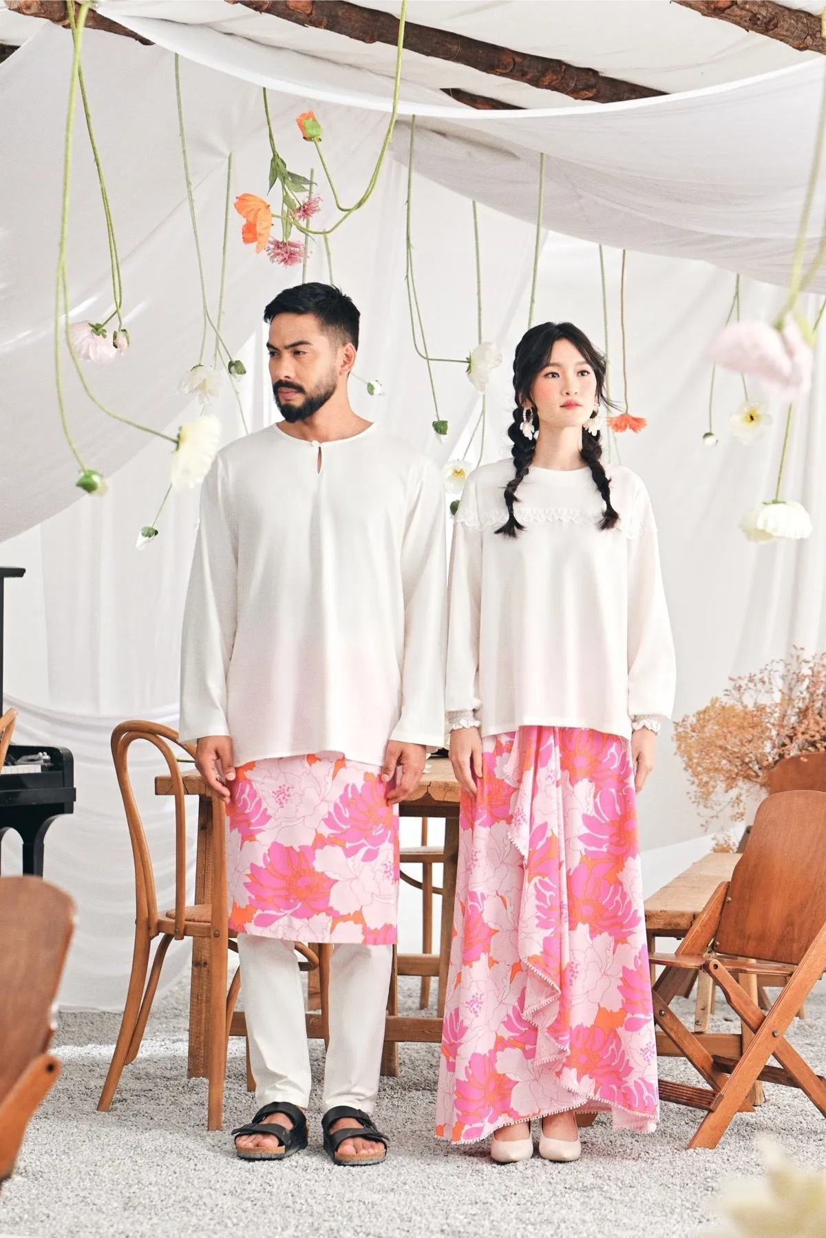 The Mimpian Women Ruffle Wide Skirt - Fantasy