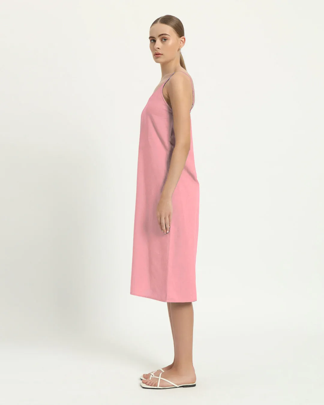 The Seesen Fondant Pink Cotton Dress