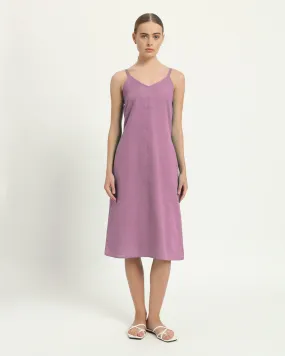 The Seesen Purple Swirl Cotton Dress