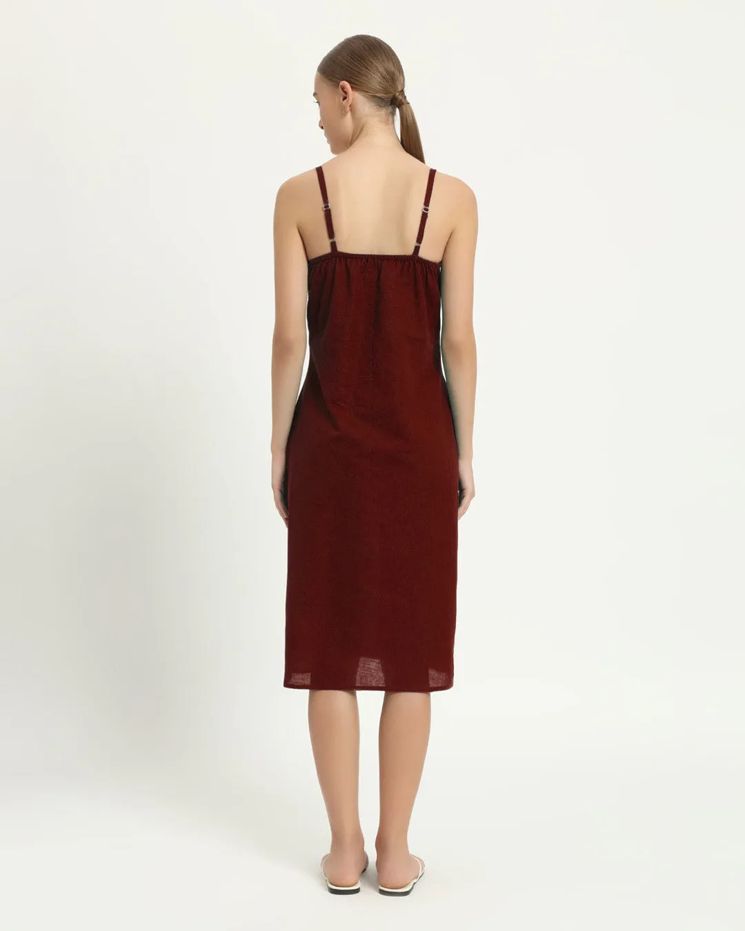The Seesen Rouge Cotton Dress
